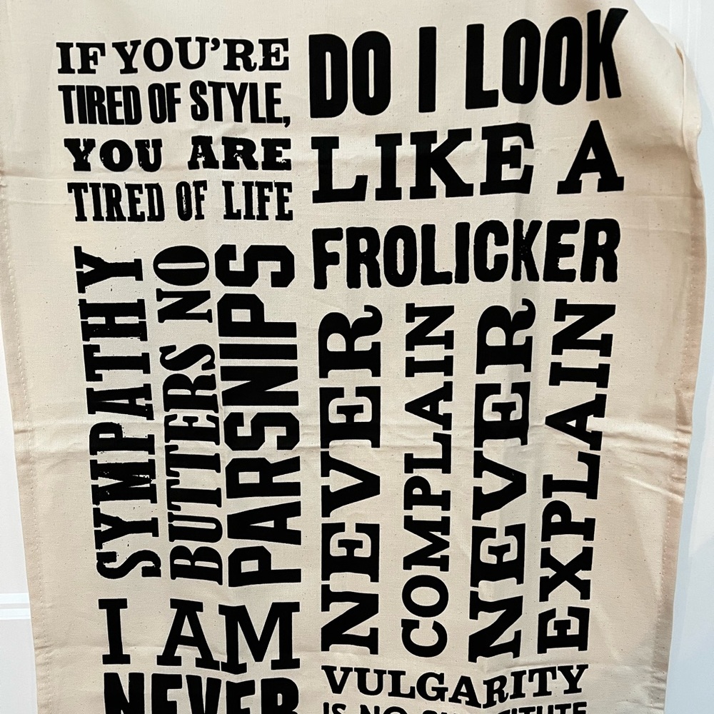 Downton Abbey Wine Bar Towel